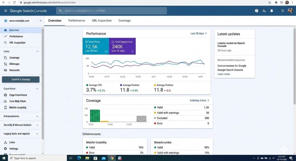 Googe Search Console - Free and best seo tools for small business owners