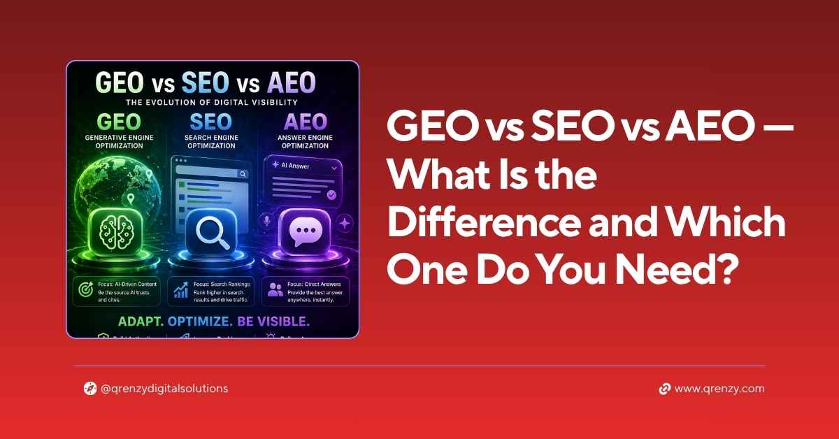 GEO vs SEO vs AEO — What Is the Difference