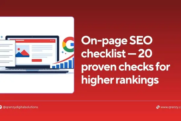 On-page SEO checklist — 20 proven checks for higher rankings