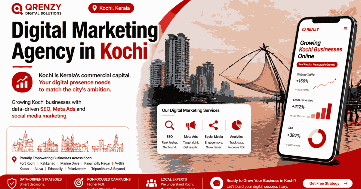 Digital Marketing Agency in Kochi — Qrenzy Digital Solutions